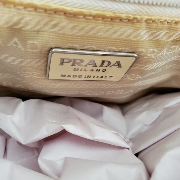 Prada leather hobo tote bag purple Pink blue white yellow grey ivory tie dyed - Picture 5 of 16